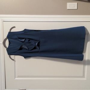 Blue sleeveless dress